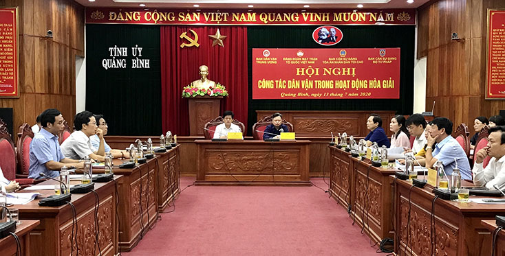 Hội nghị trực tuyến toàn quốc về công tác dân vận trong hoạt động hòa giải