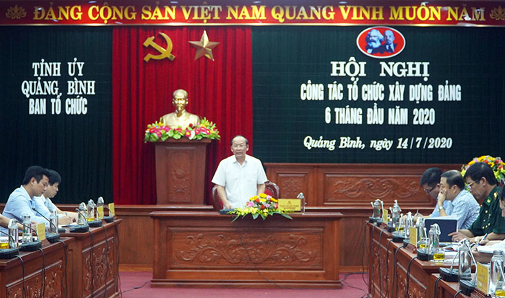 Hội nghị công tác tổ chức xây dựng Đảng 6 tháng đầu năm 2020