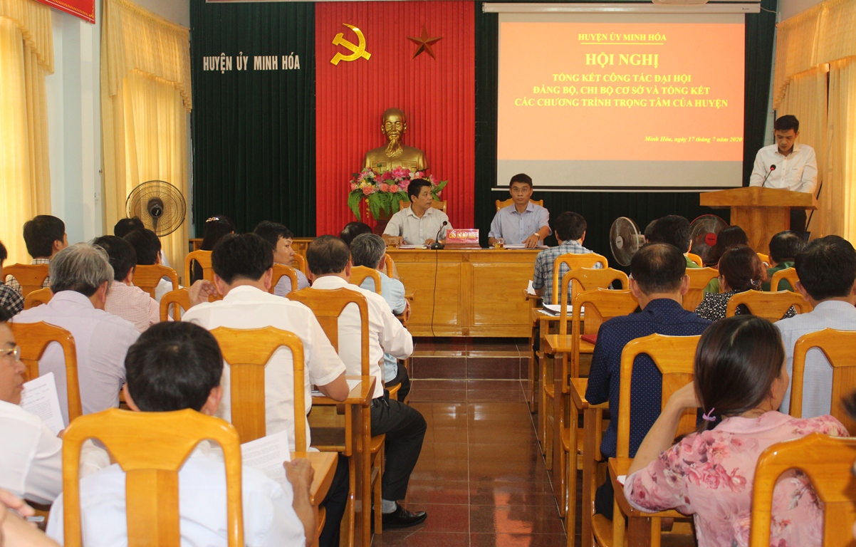 Minh Hóa: Tổng kết công tác đại hội đảng cấp cơ sở nhiệm kỳ 2020 – 2025