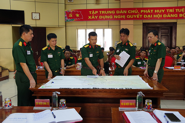 Bộ CHQS tỉnh luyện tập chuyển trạng thái sẵn sàng chiến đấu