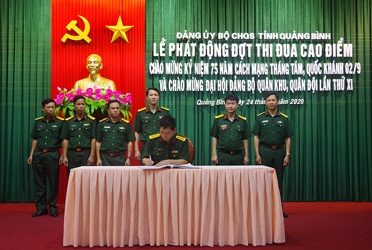 Bộ CHQS tỉnh phát động đợt thi đua cao điểm