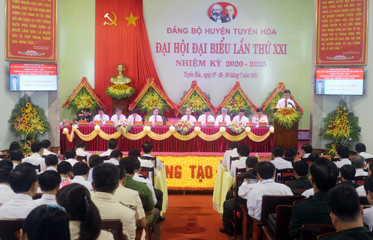 Khai mạc Đại hội đại biểu Đảng bộ huyện Tuyên Hóa lần thứ XXI