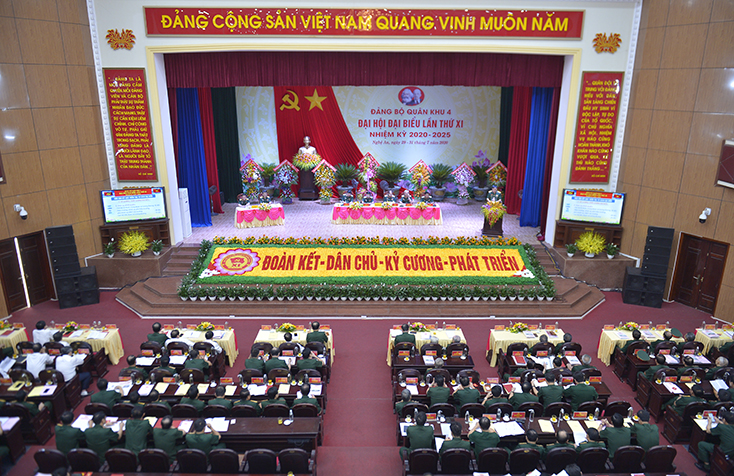 Đại hội đại biểu Đảng bộ Quân khu 4 lần thứ XI thành công tốt đẹp