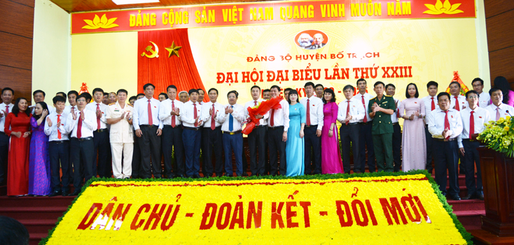 Đại hội đại biểu Đảng bộ huyện Bố Trạch lần thứ XXIII thành công tốt đẹp