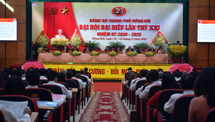 Khai mạc Đại hội đại biểu Đảng bộ TP. Đồng Hới lần thứ XXI