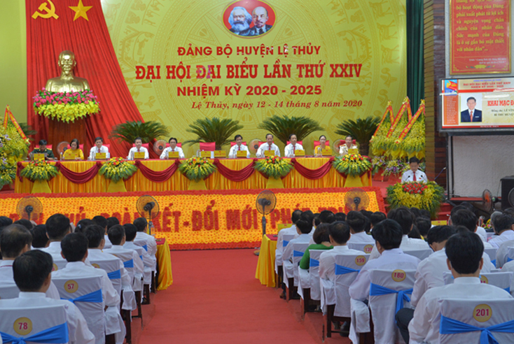Khai mạc Đại hội đại biểu Đảng bộ huyện Lệ Thủy lần thứ XXIV