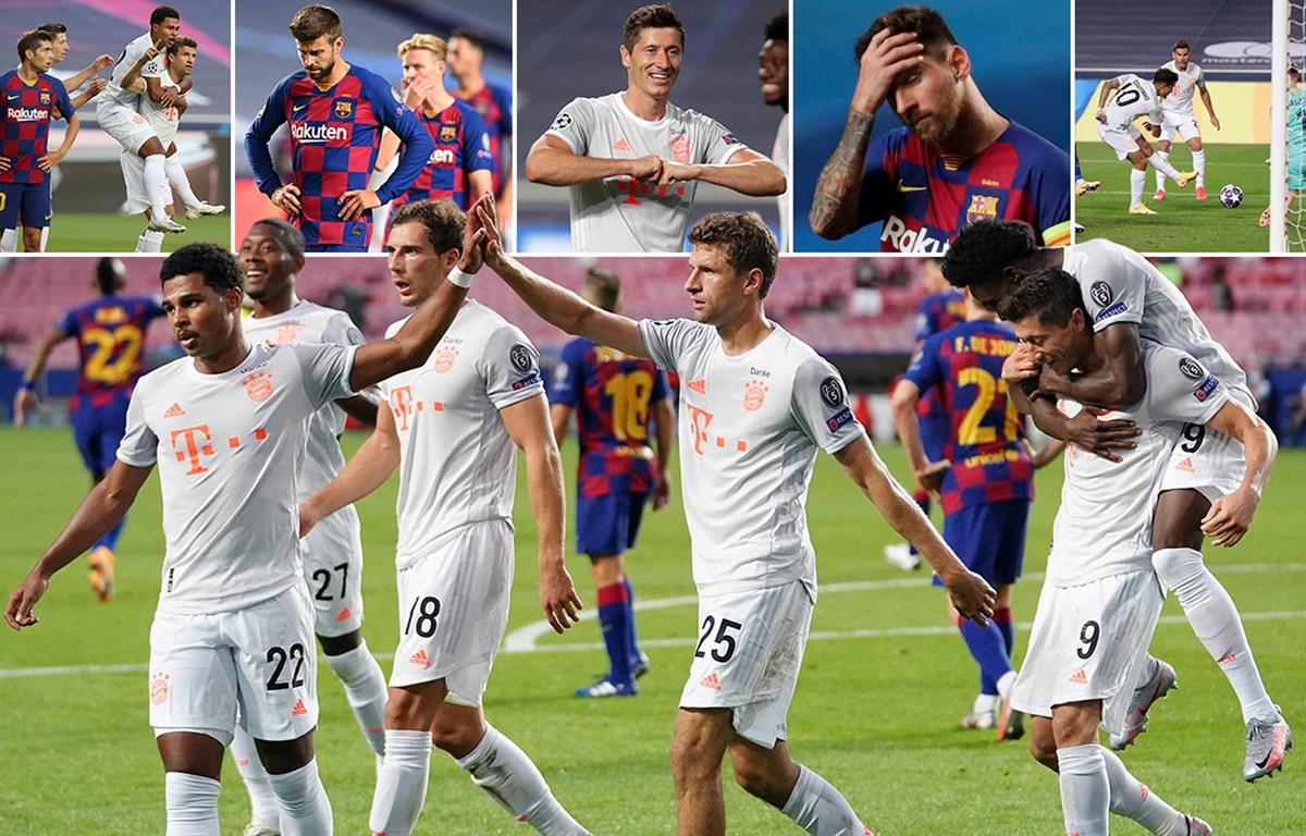 Thắng đậm Barcelona 8-2, Bayern Munich hiên ngang vào bán kết