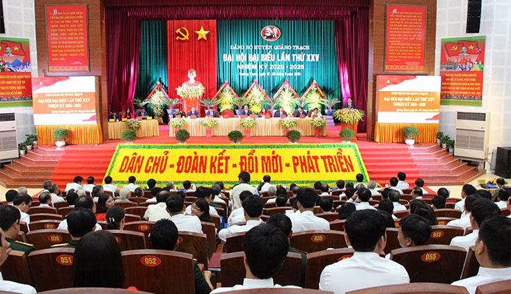Khai mạc Đại hội đại biểu Đảng bộ huyện Quảng Trạch lần thứ XXV