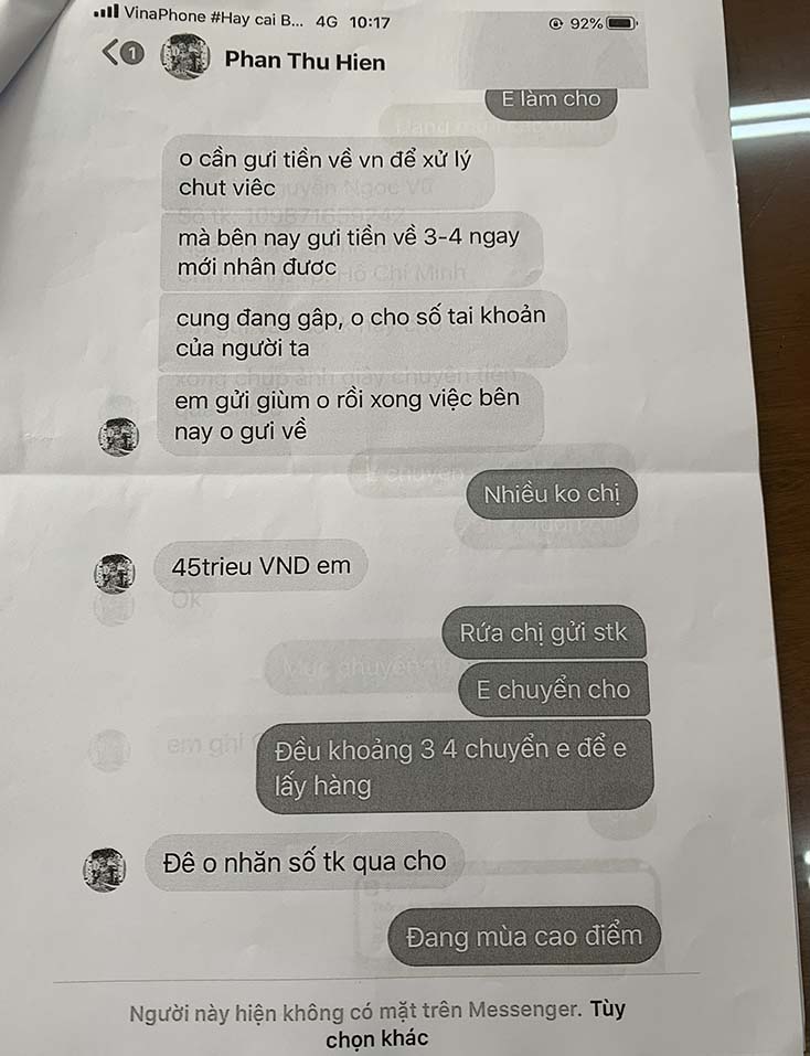 Tránh "sập bẫy" tin nhắn nhờ chuyển tiền thông qua mạng xã hội