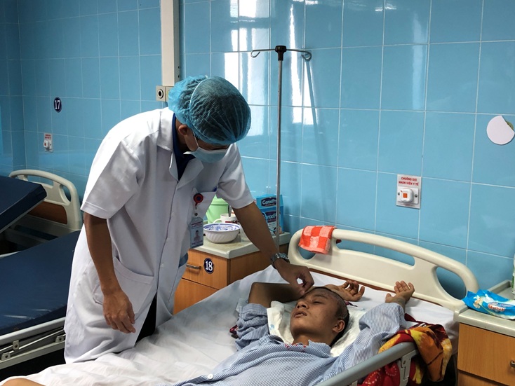 Cứu sống nạn nhân bị vỡ hộp sọ