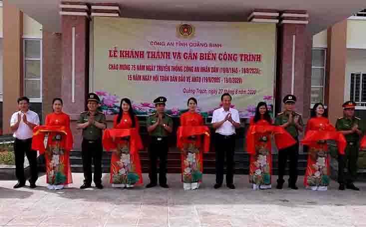 Khánh thành công trình cơ sở làm việc Công an huyện Quảng Trạch