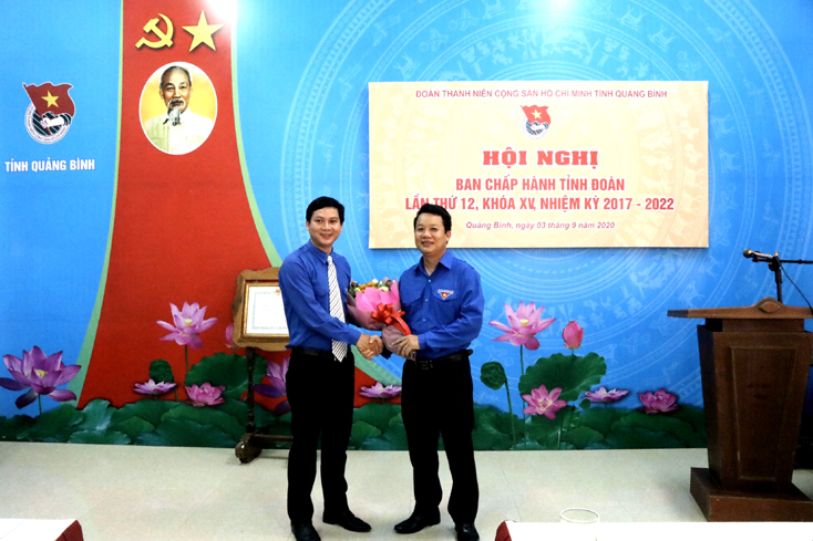 Đồng chí Đặng Đại Bàng được bầu giữ chức Bí thư Tỉnh đoàn Quảng Bình