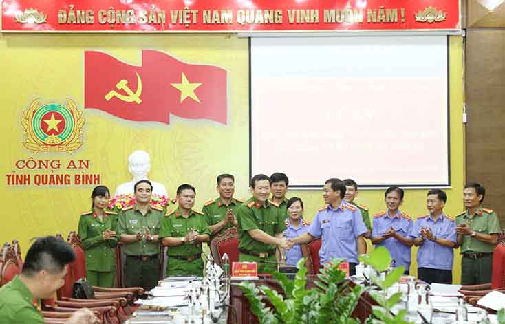 Ký kết quy chế phối hợp giữa Công an tỉnh và Viện Kiểm sát nhân dân tỉnh