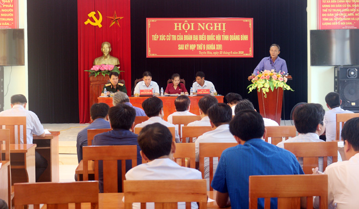 Lịch tiếp xúc cử tri trước kỳ họp thứ 10, Quốc hội khóa XIV