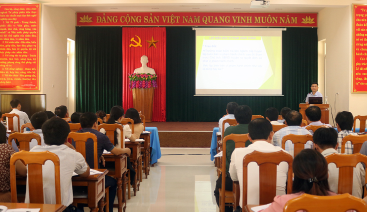 Tập huấn về nghiệp vụ xử lý vi phạm hành chính và theo dõi thi hành pháp luật