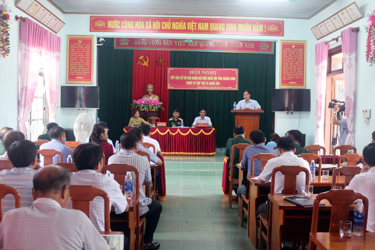 Đoàn đại biểu Quốc hội tỉnh tiếp xúc cử tri tại huyện Tuyên Hóa