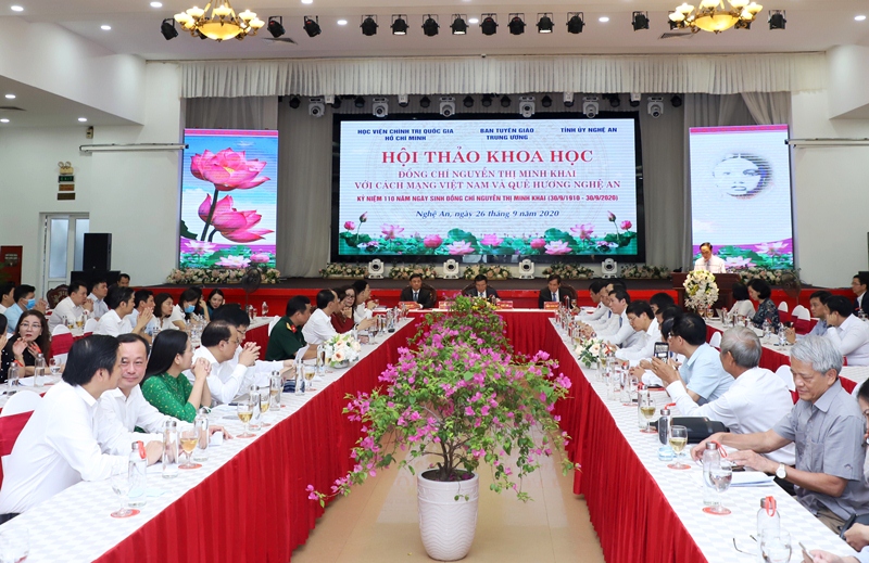 Hội thảo khoa học "Đồng chí Nguyễn Thị Minh Khai với cách mạng Việt Nam và quê hương Nghệ An"
