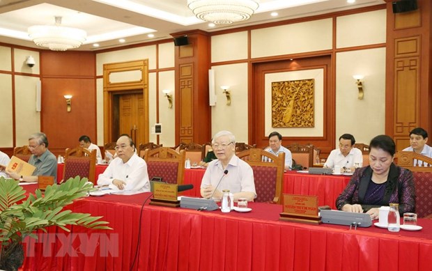 Bộ Chính trị làm việc về chuẩn bị đại hội các đảng bộ trực thuộc TW