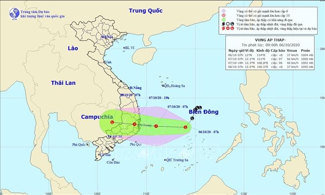 Vùng áp thấp khả năng mạnh lên thành áp thấp nhiệt đới, miền Trung mưa lớn kéo dài