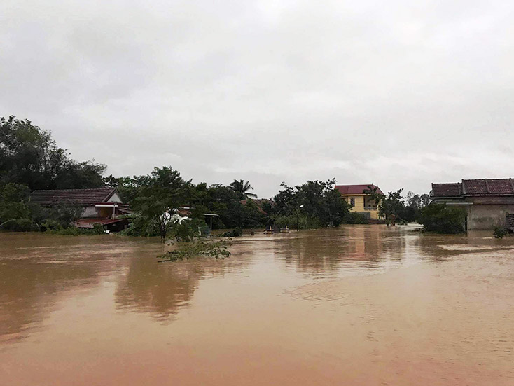 Thị xã Ba Đồn: Một người chết do mưa lũ