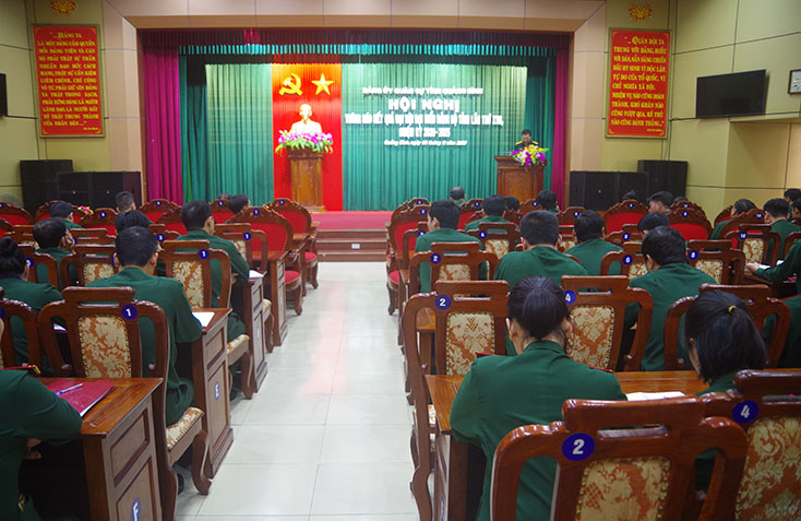 Đảng ủy quân sự tỉnh: Thông báo kết quả Đại hội đại biểu Đảng bộ tỉnh Quảng Bình lần thứ XVII