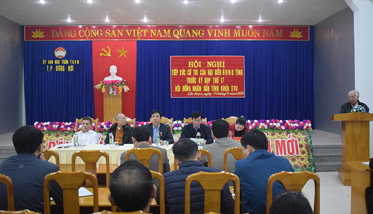 Đại biểu HĐND tỉnh tiếp xúc cử tri TP. Đồng Hới và các huyện Bố Trạch, Minh Hóa