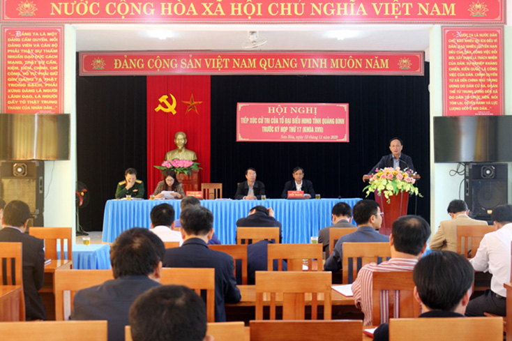 Đại biểu HĐND tỉnh tiếp xúc với cử tri huyện Tuyên Hóa trước kỳ họp thứ 17, HĐND tỉnh khóa XVII