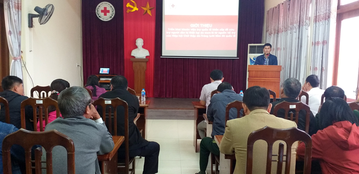 Hội Chữ thập đỏ tỉnh: Triển khai dự án viện trợ quốc tế hỗ trợ người dân khắc phục hậu quả mưa lũ