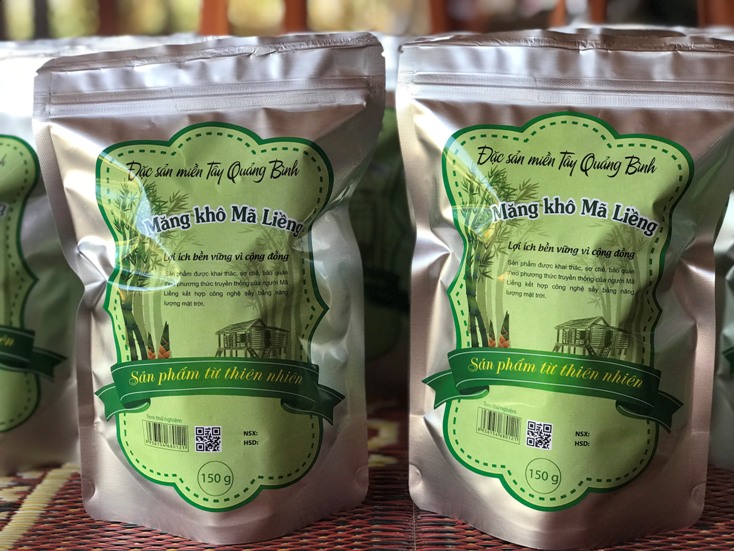 Tạo sinh kế với măng khô Mã Liềng