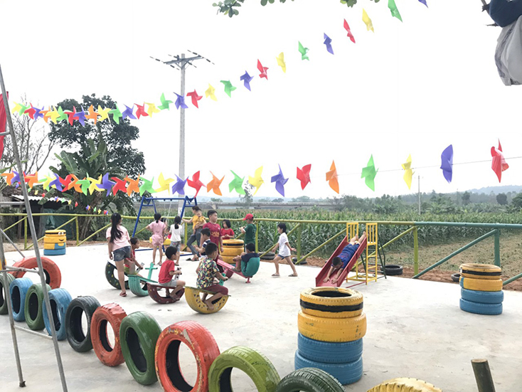 Chung tay xây dựng sân thể thao cho thanh thiếu nhi
