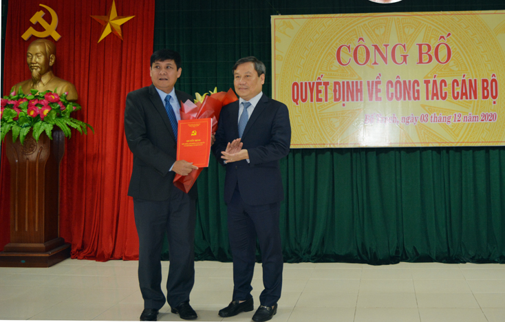 Đồng chí Lê Công Toán giữ chức Bí thư Huyện ủy Bố Trạch, nhiệm kỳ 2020-2025