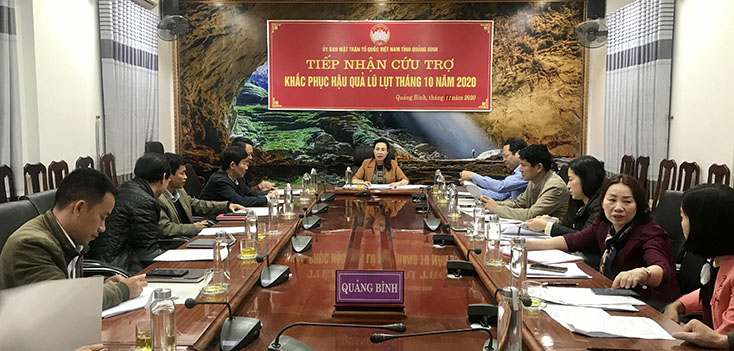 Họp bàn công tác phân bổ Quỹ Cứu trợ cho đồng bào bị thiệt hại do thiên tai
