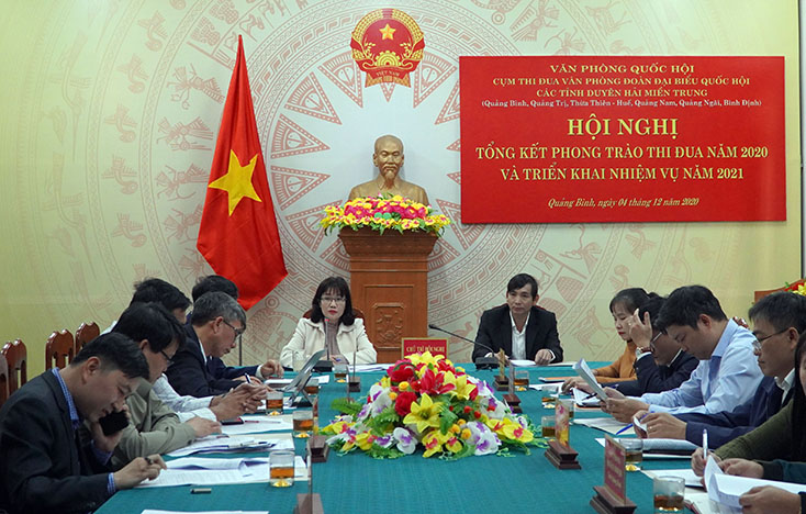 Cụm Thi đua Văn phòng Đoàn ĐBQH các tỉnh duyên hải Miền Trung: Tổng kết công tác thi đua năm 2020