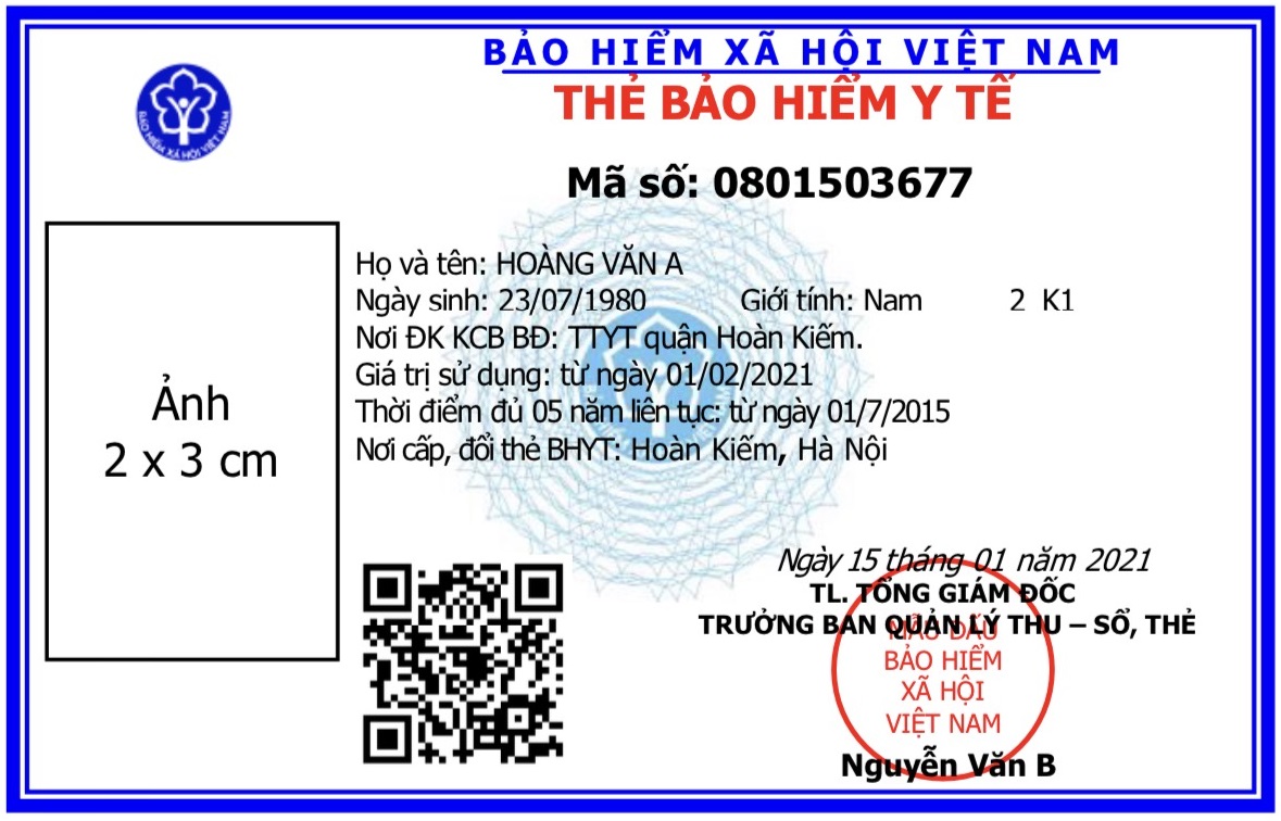 BHXH Việt Nam ban hành mẫu thẻ BHYT mới