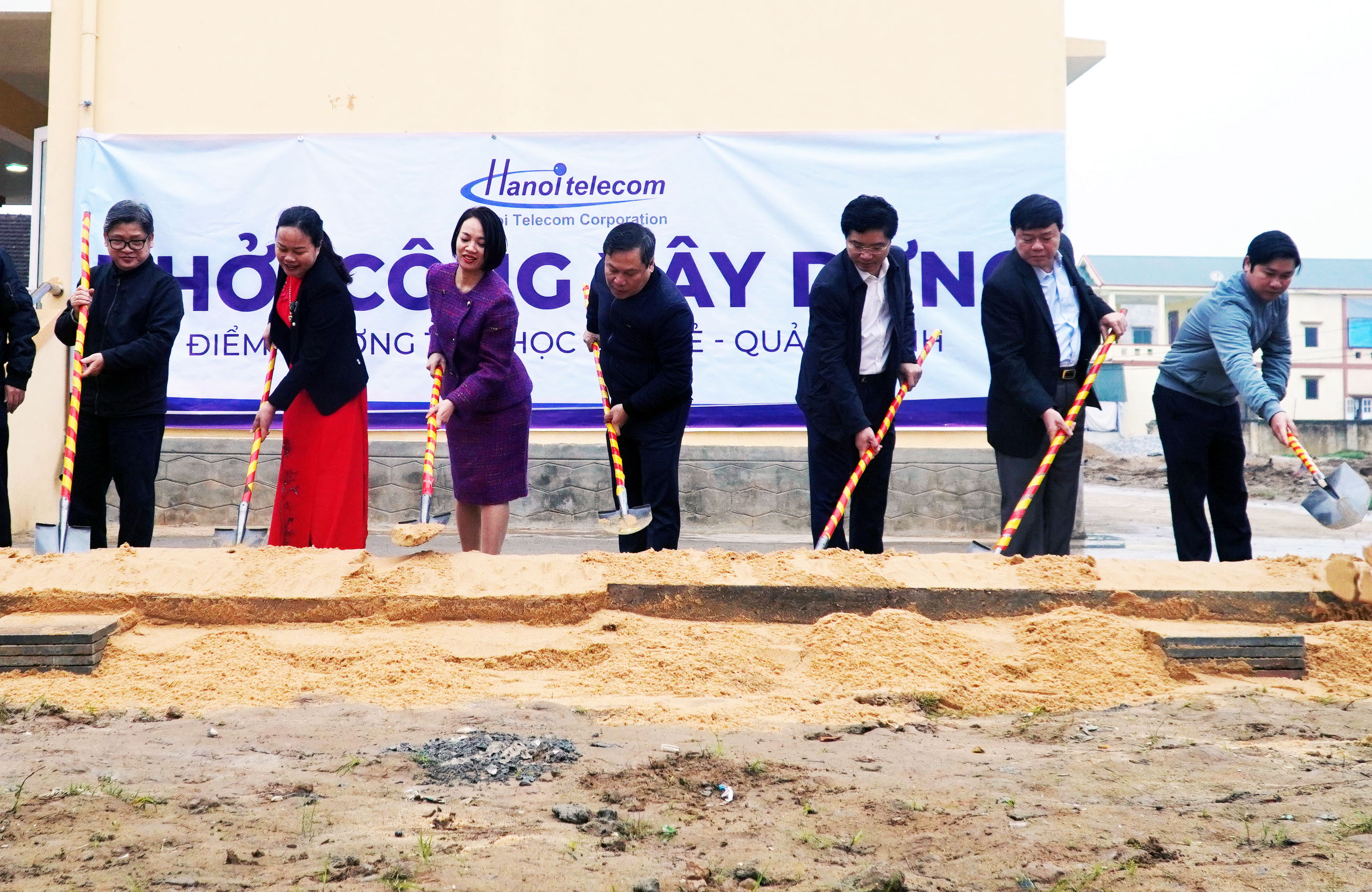 Khởi công hệ thống phòng học tại Trường tiểu học Cồn Sẻ