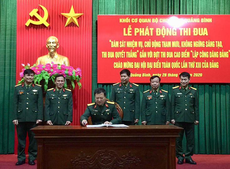Bộ Chỉ huy Quân sự tỉnh: Phát động đợt thi đua cao điểm "Lập công dâng Đảng"