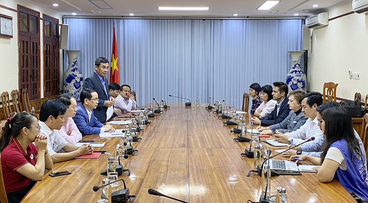 UBND tỉnh: Tiếp xã giao đoàn công tác Đại sứ quán Bỉ, Tổ chức Lương thực và Nông nghiệp Liên hợp quốc tại Việt Nam