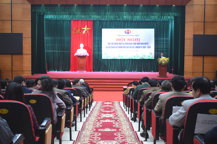 Quán triệt và triển khai thực hiện Nghị quyết Đại hội Đảng bộ TP. Đồng Hới lần thứ XXI