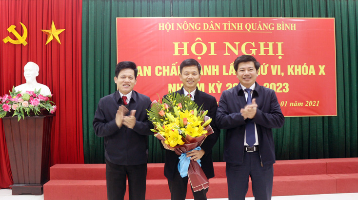 Đồng chí Trần Tiến Sỹ giữ chức Chủ tịch Hội Nông dân tỉnh, nhiệm kỳ 2018-2023