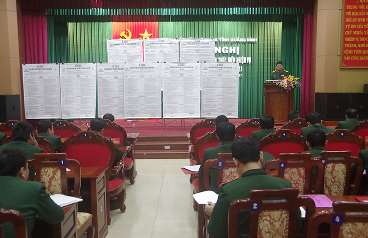 Bộ CHQS tỉnh: Thông qua kế hoạch thực hiện nhiệm vụ quân sự, quốc phòng năm 2021