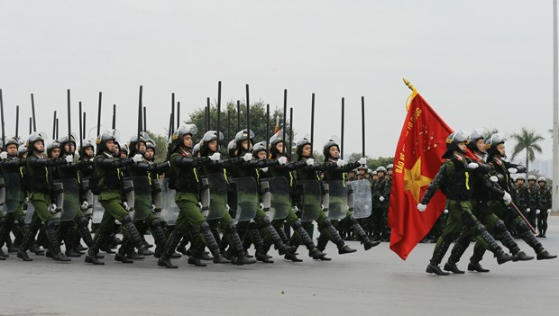Lễ xuất quân, diễn tập phương án bảo vệ Đại hội lần thứ XIII của Đảng