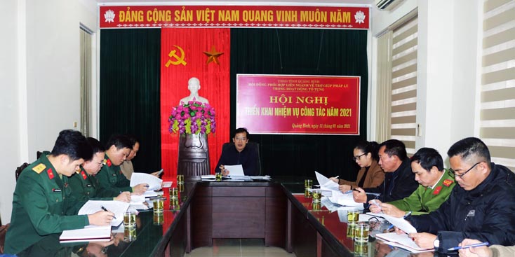 Hội đồng phối hợp liên ngành về trợ giúp pháp lý trong hoạt động tố tụng tỉnh triển khai nhiệm vụ năm 2021