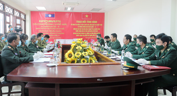 Trao đổi công tác quản lý bảo vệ biên giới, kiểm soát xuất nhập cảnh và phòng, chống dịch bệnh Covid-19