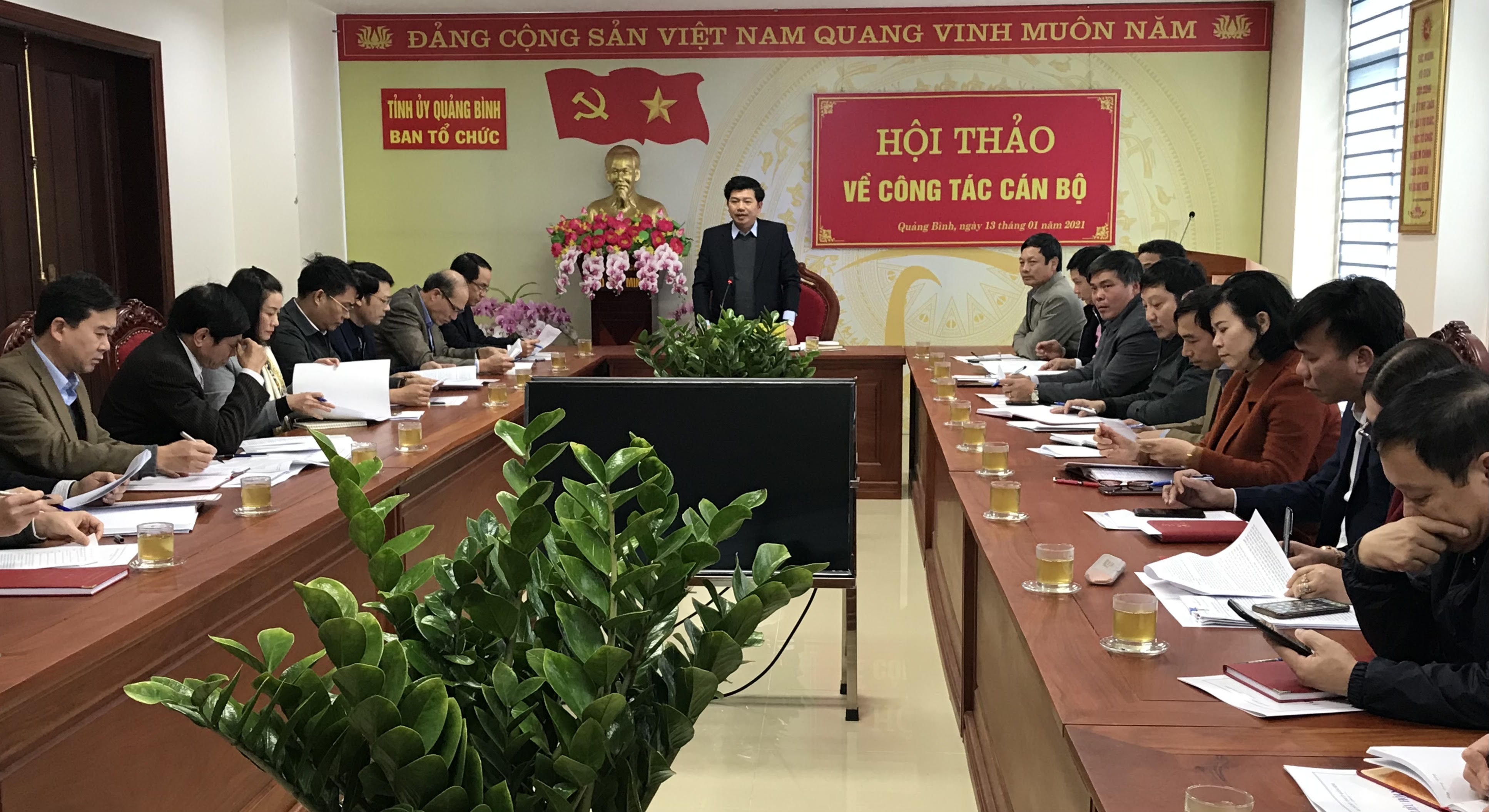 Ban Tổ chức Tỉnh ủy tổ chức hội thảo về công tác cán bộ