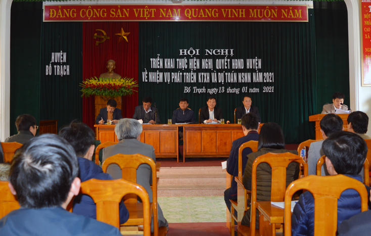 Bố Trạch: Triển khai nhiệm vụ phát triển kinh tế-xã hội năm 2021