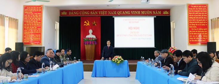Hội nghị cộng tác viên Bản tin Tư pháp Quảng Bình
