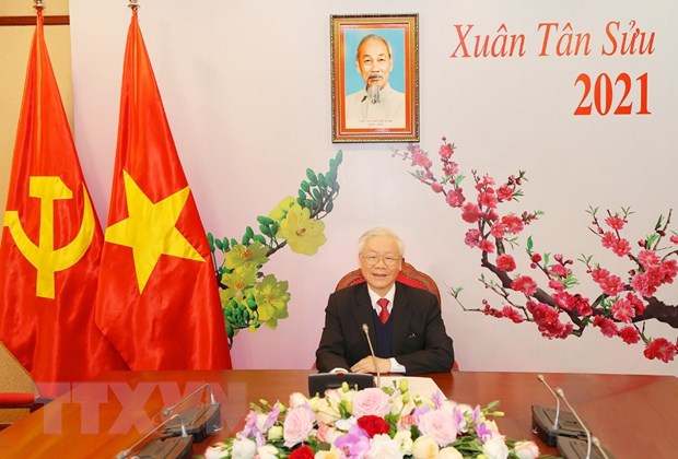 Tổng Bí thư Nguyễn Phú Trọng điện đàm với Tổng Bí thư Lào Sisoulith