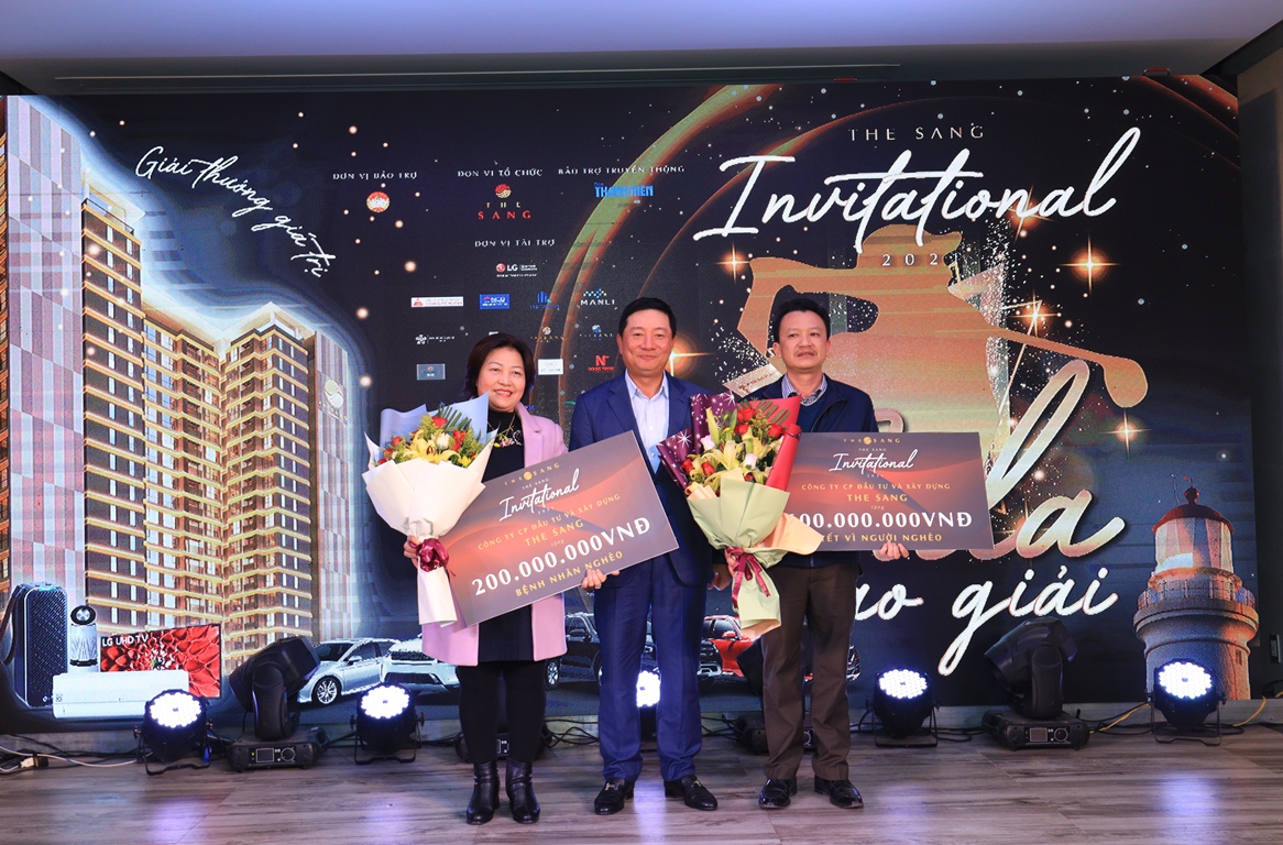 Giải golf The Sang Invitational 2021 hỗ trợ 800 triệu đồng "Tết vì người nghèo"