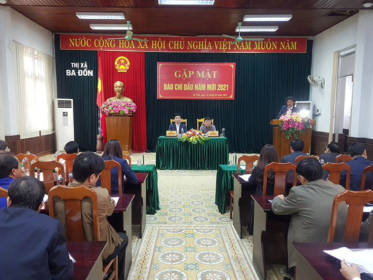 Thị xã Ba Đồn: Gặp mặt báo chí nhân dịp đầu xuân 2021