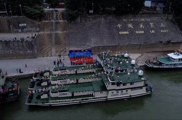 Bốn nước khởi động cuộc tuần tra chung thứ 101 trên sông Mekong